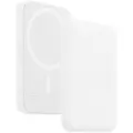 Магнитный внешний аккумулятор MagSafe Battery Pack 5000 мАч Powerbank / магнитный повербанк / беспроводная быстрая зарядка белый