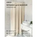 Шторка для ванной DeNASTIA Жатка 200x200см, цвет молочный S000125