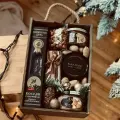 Подарочный набор в деревянной коробке мужской с мясными деликатесами