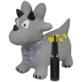 Игрушка-попрыгун LAKO sport серый динозавр (в комплекте с насосом и платком-банданой), 50 см, денвер