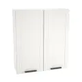 Кухонный шкаф навесной, Кухня Глетчер, ШВ709, Белый / Айленд силк