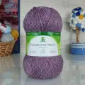 Пряжа Бюджетная макси, Камтекс, сиреневый меланж - 195, 40% шерсть, 60% акрил, 4 мотка, 150 г, 140 м.
