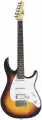 PEAVEY Raptor Plus SNB SSH электрогитара stratocaster, 22 лада, цвет Sunburst