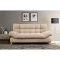 Диван кровать Саймон (бежевый), ортопедический, прямой, с ящиком для белья, механизм клик-кляк, 204х95х102 см