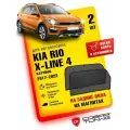 Каркасные шторки на магнитах для автомобиля Kia Rio X-Line (Киа Рио Икс Лайн) хэтчбек 2017-2020, автошторки на задние стекла, Cobra Tuning - 2 шт.