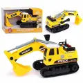 Экскаватор Wenyi Свет, звук, желтый, пластик, в коробке (WY450A)