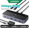UGREEN USB 3.0/2.0 KVM-переключатель 2 порта 4 устройства