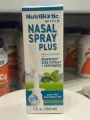 NutriBiotic Nasal Spray Plus, Назальный спрей с экстрактом семян грейпфрута и мятой, 29.5 мл