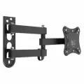 Кронштейн для телевизора HAMA R1 118153, 10-27, настенный, поворотно-выдвижной и наклонный, черный