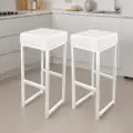Барный стул лофт без спинки и с мягким сиденьем для кухни и дома, комплект 2 шт.