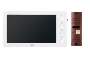 Комплект видеодомофона CTV DP3702, диагональ 7, AHD, белый/бронза