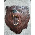 Панно резное из дерева Медведь 49см*45см