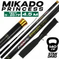 Маховое удилище для рыбалки MIKADO Princess 450 см, тест 5-25 г, средне-быстрый строй