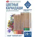 Мастер-Класс Профессиональные цветные карандаши для рисования набор Полевой букет 25 цветов