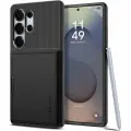 Чехол Spigen на Samsung Galaxy S25 Ultra (ACS08967) Slim Armor CS / Спиген для Галакси С25 Ультра картхолдер, противоударный, с защитой камеры, черный