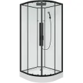Душевая кабина Parly Ami 90x90, профиль черный