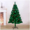 Кедр искусственный Зимнее волшебство, с шишками, 150 см, зеленый