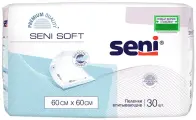 Пеленки впитывающие одноразовые медицинские Seni Soft 60 x 60 cм, 30 шт.