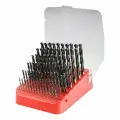 Набор сверл по металлу H-Tools 1-10мм 91шт HSS 118° DIN338 205223TXHT