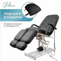 Педикюрное кресло трехмоторное Элегант-3, обивка анатомическая черная, риваль/кресло для педикюра, для тату