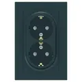 10 шт. Systeme Electric AtlasDesign Изумруд, Розетка с заземлением двойная, со шторками, 16А, в сборе, ATN000826