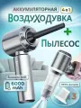 Воздуходувка аккумуляторная для компьютера, ручной пылесос для автомобиля и дома, ST-6653Plus, 6000мАч,100Вт