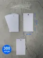 Бирки пластиковые 40х70 мм с хомутом - 300 шт