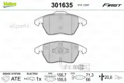 VALEO 301635 Колодки AUDI A1, A3, TT 99-18