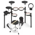 Donner DED-100 Electric Drum Set 5 Drums 3 Cymbals электронная ударная установка (5 пэдов барабанов, 3 пэда тарелок, стул для барабанщика
