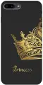 Силиконовый чехол на Apple iPhone 8 Plus / 7 Plus / Эпл Айфон 7 Плюс / 8 Плюс с рисунком True Princess Soft Touch черный