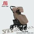 Детская прогулочная коляска Babalo future 2025 NEW Коричневая, Рама черная, механическая спинка, сумка в комплекте