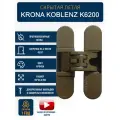 Петли дверные скрытые KRONA KOBLENZ K6200, BS 1 шт, бронза