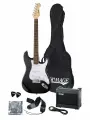 SET-HEG310BK Комплект электрогитары, комбоусилителя, аксессуаров, черный, Homage