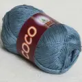 Пряжа VITA cotton COCO Vita, потертая джинса - 4331, 100% мерсеризованный хлопок, 5 мотков, 50 г, 240 м.