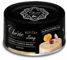 Pettric Cherie Healthy Living влажный корм для взрослых кошек мусс из курицы с тыквой, в консервах - 80 г х 24 шт