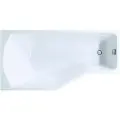 Акриловая ванна Marka One Convey У56741 L без опоры 150x75 см, левая, пристенная, белая, асимметричная