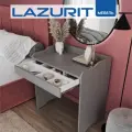 Стол туалетный с ящиком серый Lazurit Belle 79х50х85 см маленький столик для ноутбука