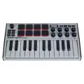 AKAI PRO MPK MINI MK3 Grey миди клавиатура с уменьшенными клавишами Контроллер MIDI, Серый