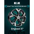 Диск колесный K&K KC1062 6,5x17/5x114,3 D60,1 ET45 Алмаз черный