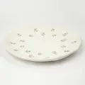 Блюдо, Kuchenland, 23 см, керамика, молочное, Винтажные цветы, La flore