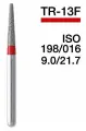 Боры TR-13F(10ШТ) Конусообразный, закругленный кончик, Мелкозернистый. для турбинного наконечника применяется в стоматологическии для препарирования.