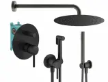 Комплект смесителей для душа Plumberia Selection KITZXO18NO, Черный матовый