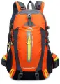 Туристический, трекинговый, походный рюкзак 40 литров из водонепроницаемой ткани цвет оранжевый