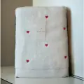 Maison Dor полотенце Love Micro белый/красные сердечки 1 шт. 85*150