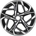 Литой колесный диск Khomen Wheels KHW1716 7x17/5x112 D66.6 ET49 Black FP