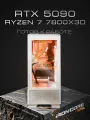 Игровой компьютер (AMD Ryzen 7 7800X3D, RAM 32 ГБ, SSD 2000 ГБ, NVIDIA GeForce RTX 5090 (24 Гб)), белый