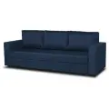 Диван Торонто (прямой), синий (Модерно 05), раскладной, еврокнижка