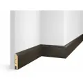 Плинтус ЕP07 NanoFlex, Темный, 80x16x2400 мм, МДФ. Набор 6 шт.
