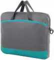 Сумка для документов STAFF MANAGER на молнии с карманом, полиэстер, серо-бирюзовая, 32х37х5 см, комплект из 2 шт, 270837