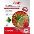 Индукционная кастрюля со стеклянной крышкой Granate 3,9 л